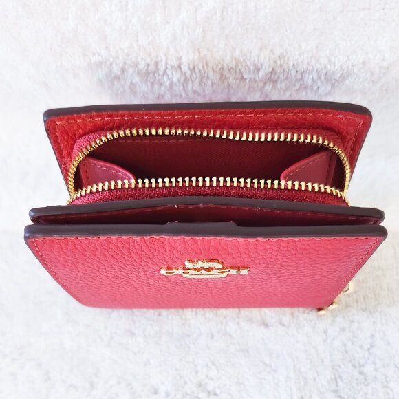 Coach Snap Wallet in Watermelon Leather C2862 - Picture 3 of 6